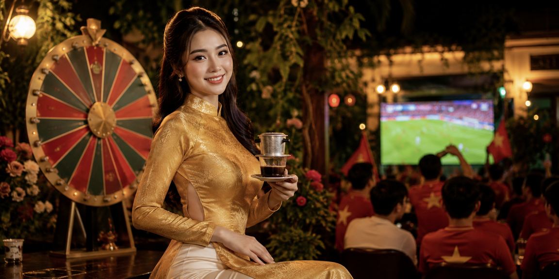 Khung cảnh Đà Lạt với áo dài minh họa trải nghiệm giải trí và tài chính