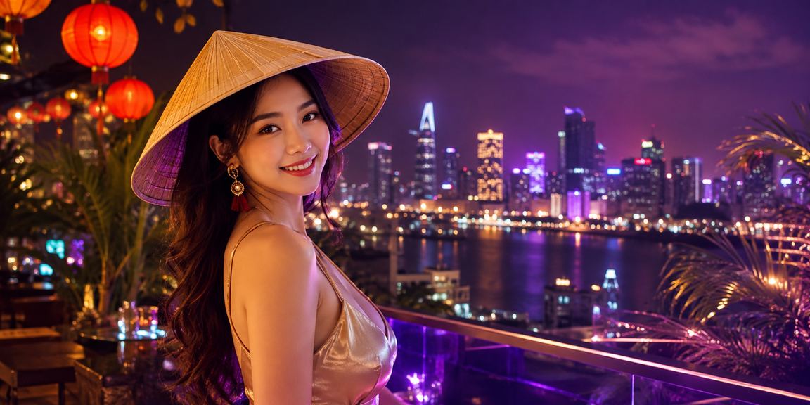Bối cảnh casino Việt Nam minh họa các thuật ngữ High Roller và bàn chơi